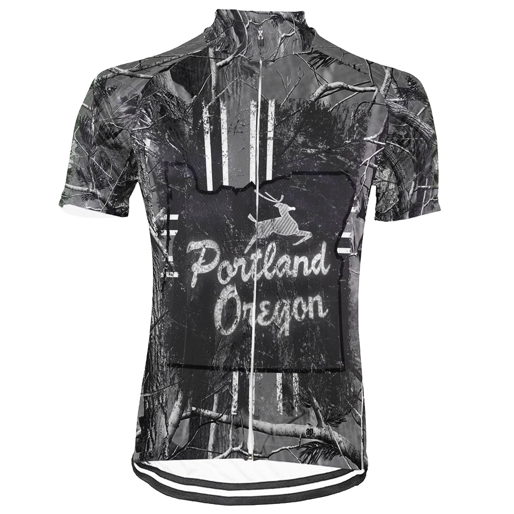 Customized Portland Short Sleeve Cycling Jersey for Men
