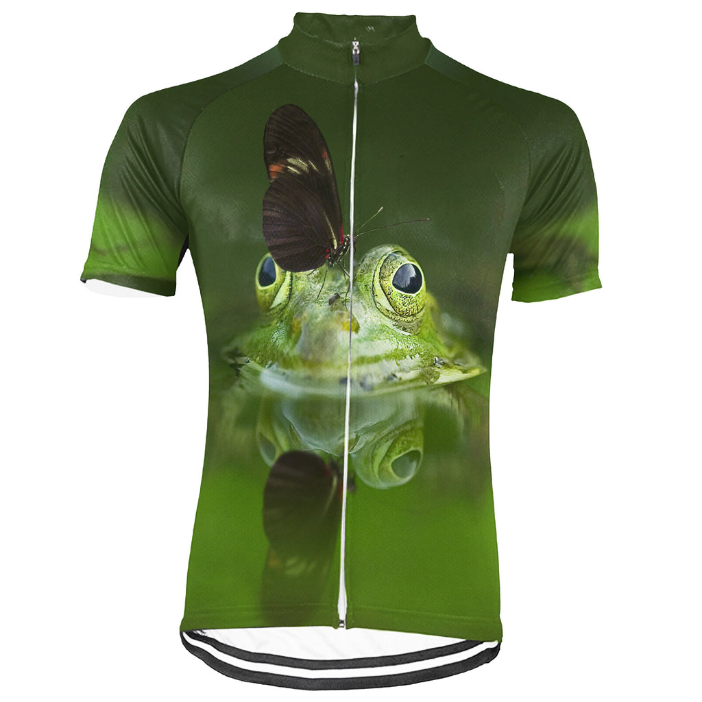 Customized Frog Short Sleeve Cycling Jersey for Men