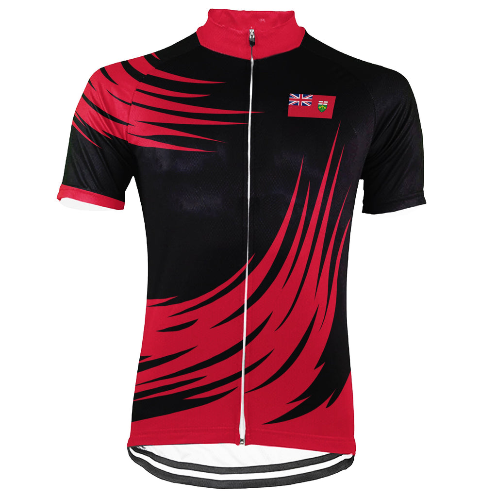 Customized Ontario Short Sleeve Cycling Jersey for Men