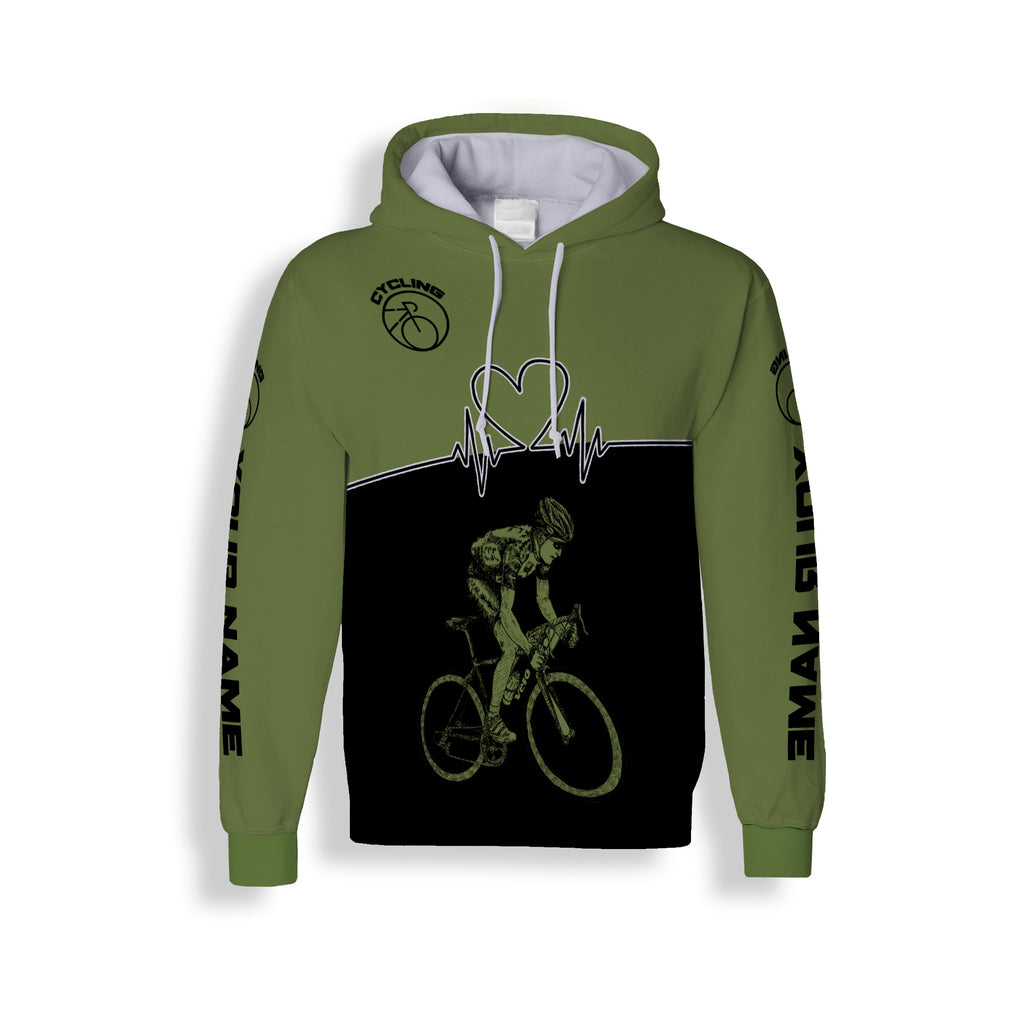 Men's Customized Cycling Short Sleeve, Zip Up Hoodie, Long Sleeve, Hoodie
