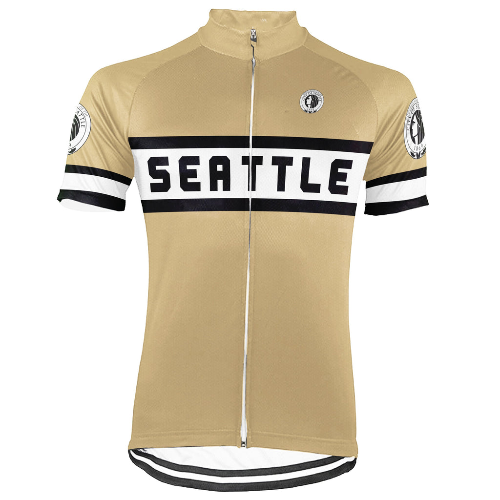 Customized Seattle Short Sleeve Cycling Jersey for Men