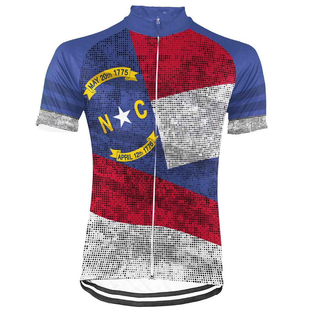 Customized North Carolina Short Sleeve Cycling Jersey for Men