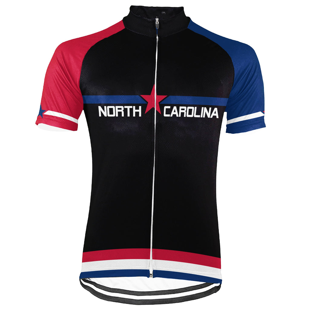 Customized North Carolina Short Sleeve Cycling Jersey for Men