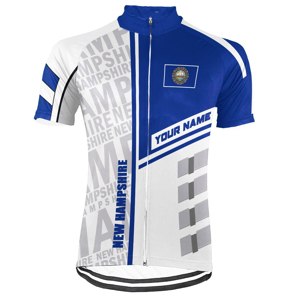 Customized New Hampshire Short Sleeve Cycling Jersey for Men