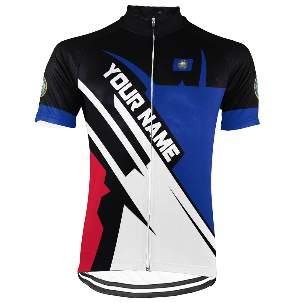 Customized New Hampshire Short Sleeve Cycling Jersey for Men