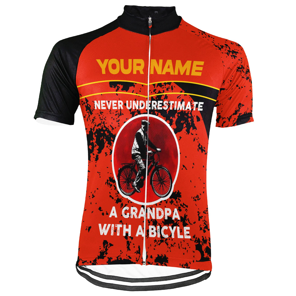 Customized Grandpa Short Sleeve Cycling Jersey for Men