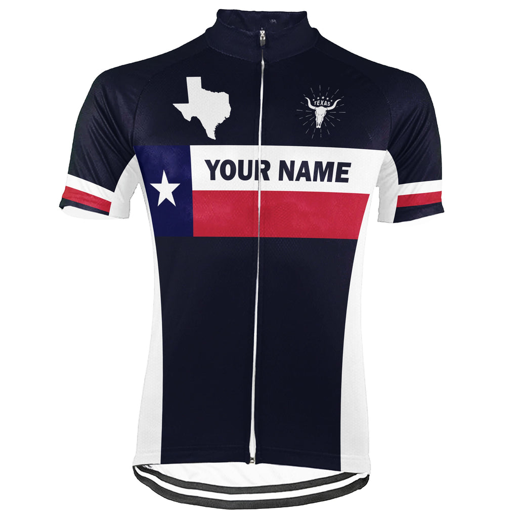 Personalized Texas Short Sleeve Cycling Jersey for Men