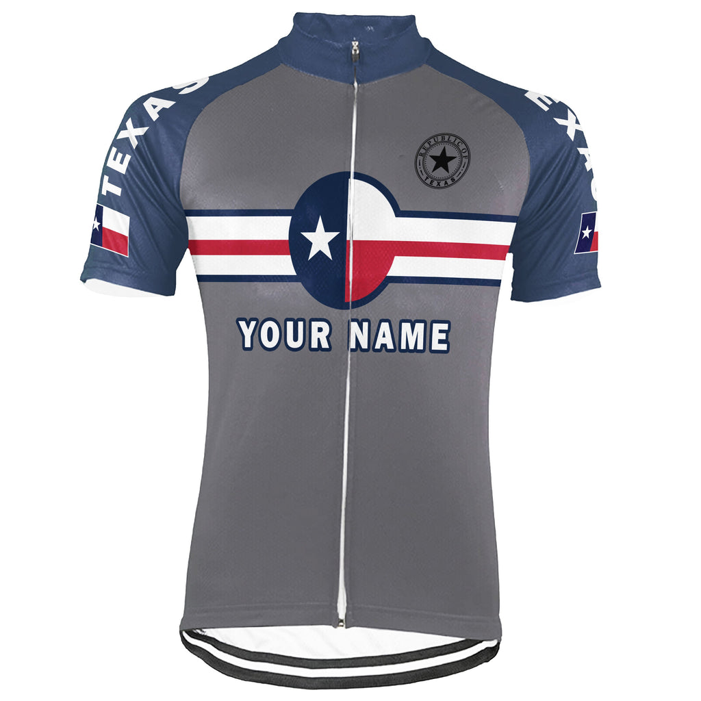 Personalized Texas Short Sleeve Cycling Jersey for Men