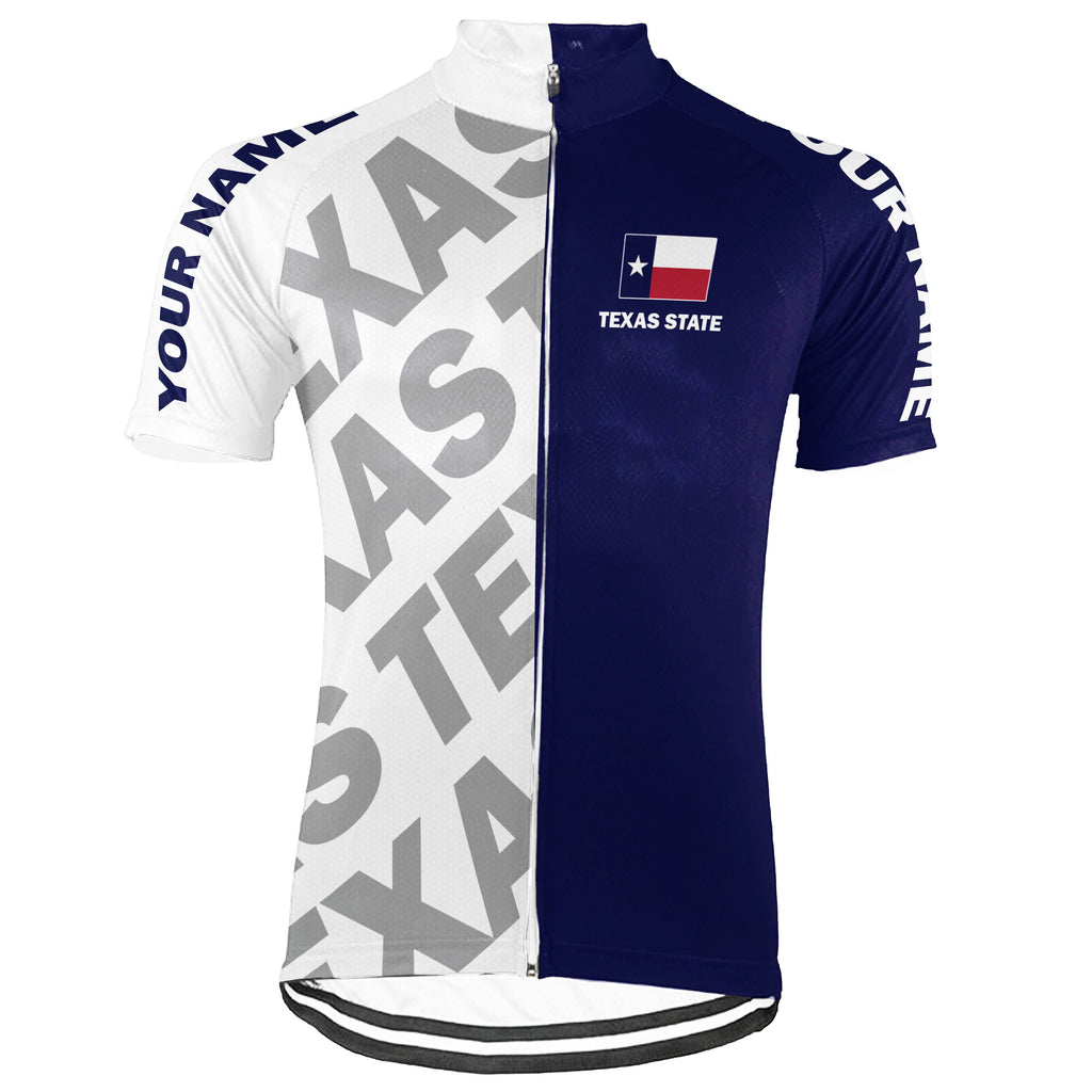 Personalized Texas Short Sleeve Cycling Jersey for Men
