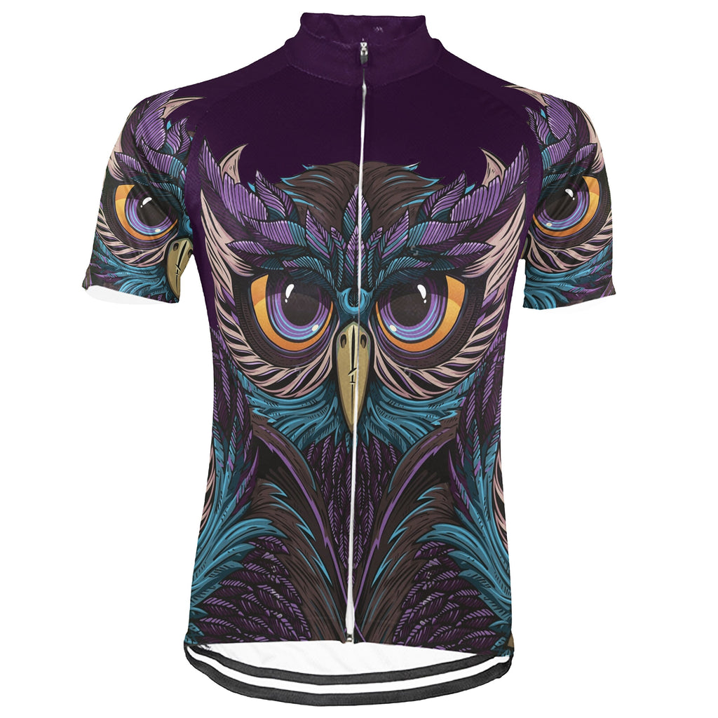 Customized Owl Short Sleeve Cycling Jersey for Men