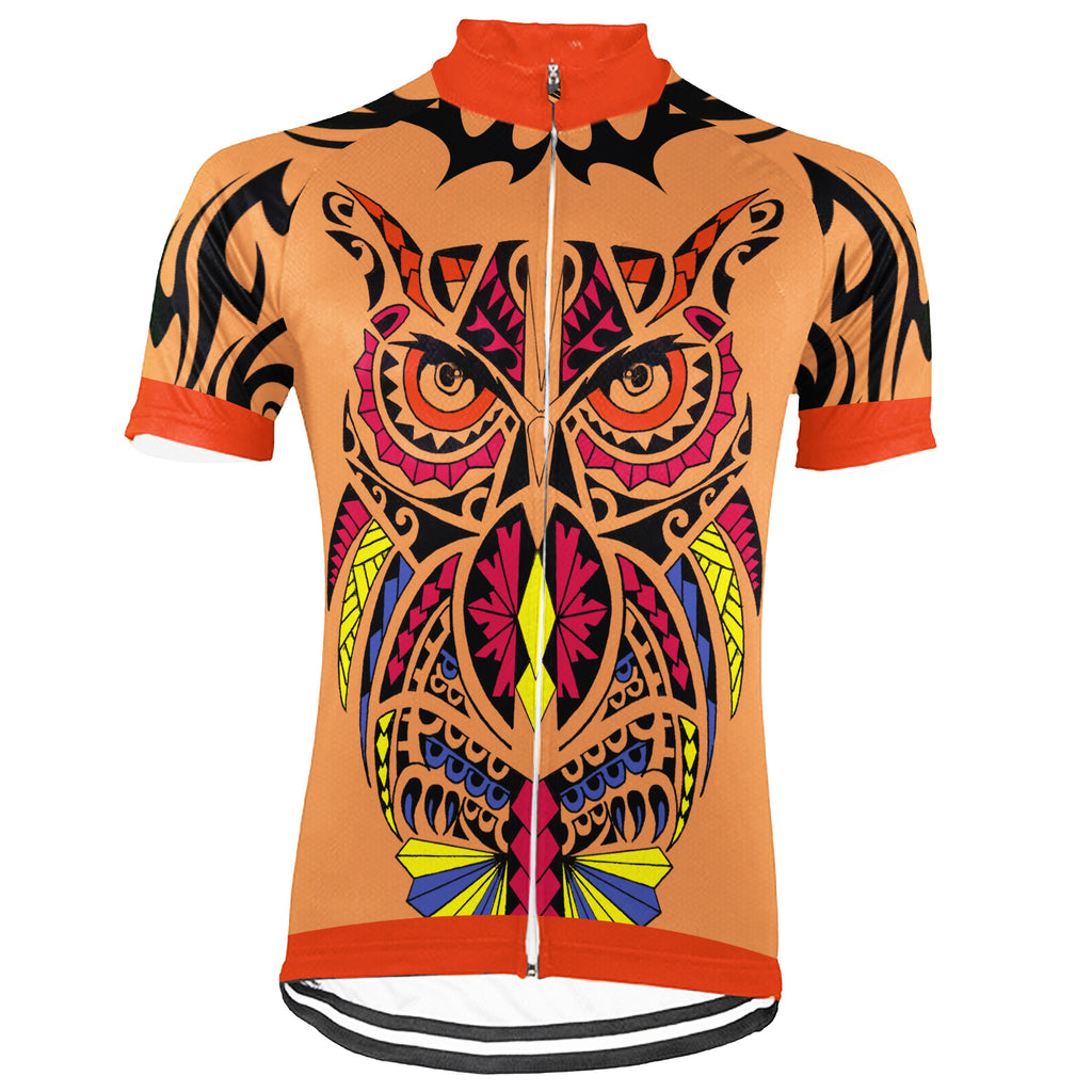 Customized Owl Short Sleeve Cycling Jersey for Men