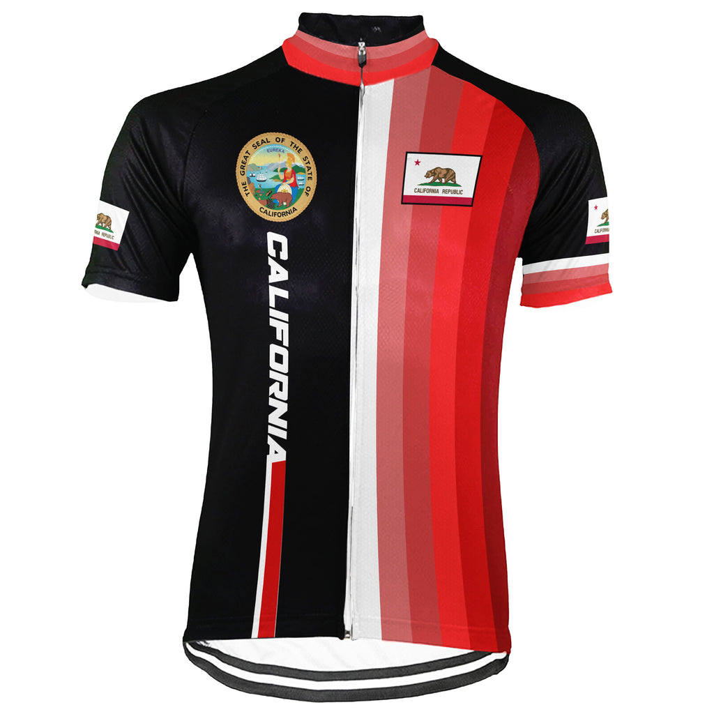 Personalized California Short Sleeve Cycling Jersey for Men