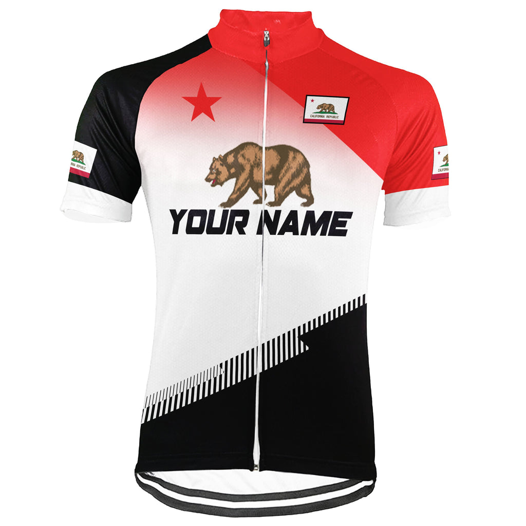 Personalized California Short Sleeve Cycling Jersey for Men