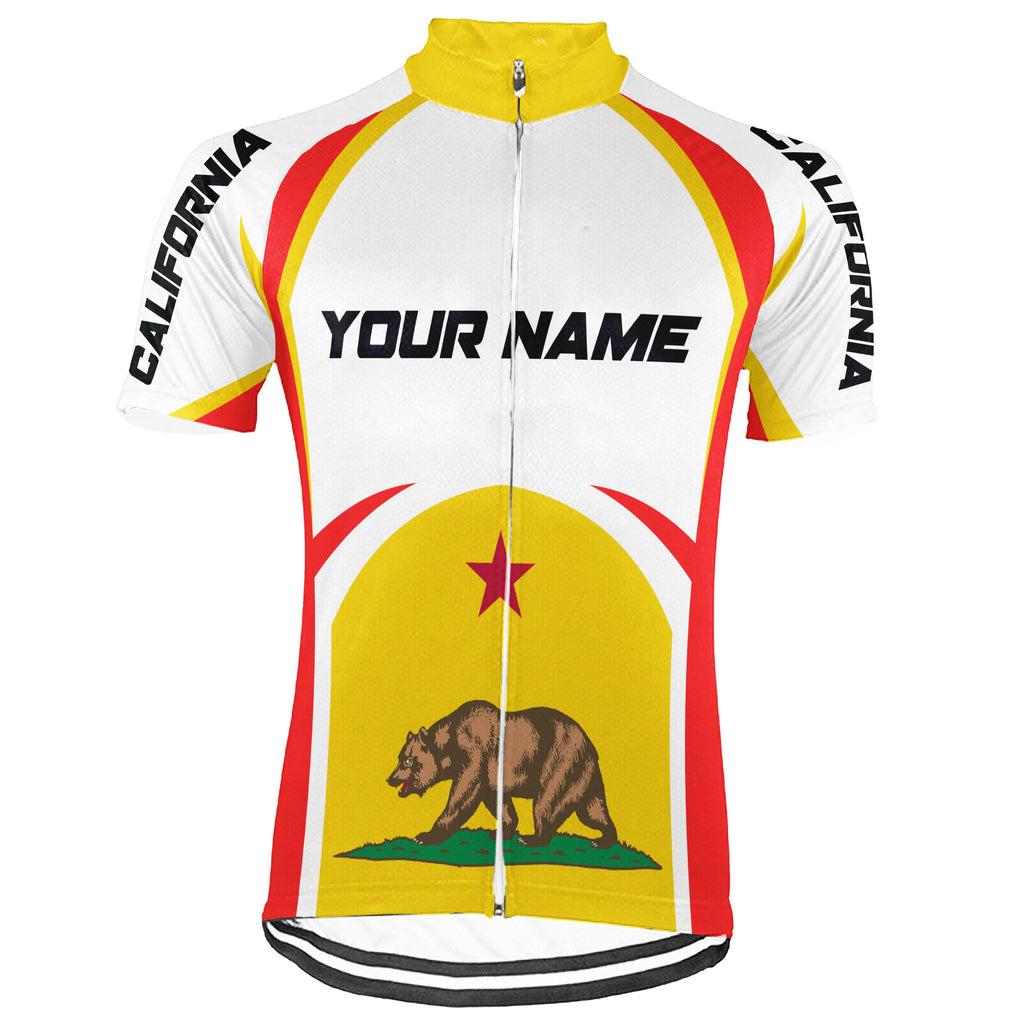 Personalized California Short Sleeve Cycling Jersey for Men