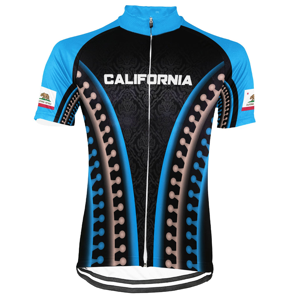 Personalized California Short Sleeve Cycling Jersey for Men