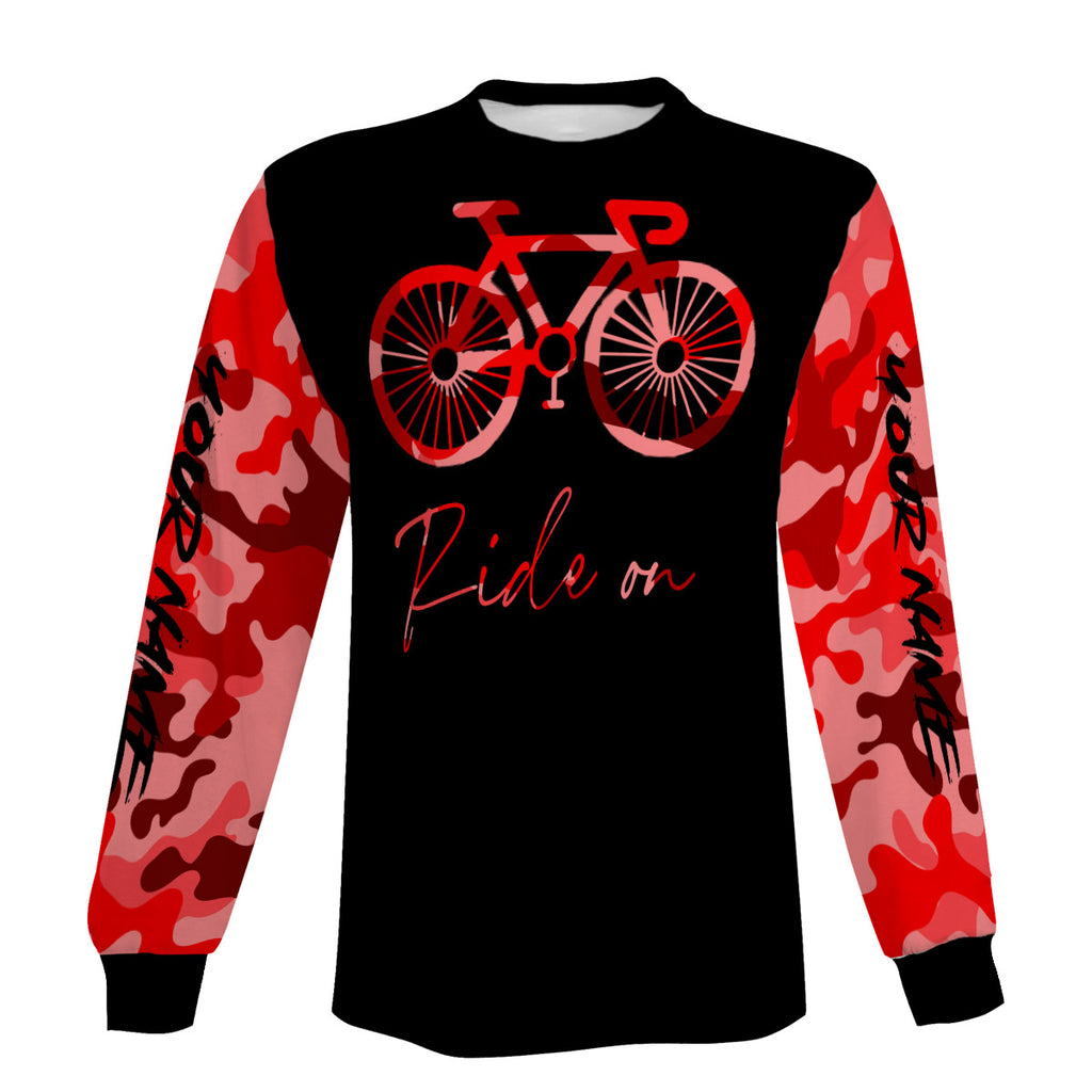 Ride On Biking Jersey Men's Long Sleeve, Short Sleeve, Zip Up Hoodie and Hoodie- Personalized, Comfortable and Breathable Shirt
