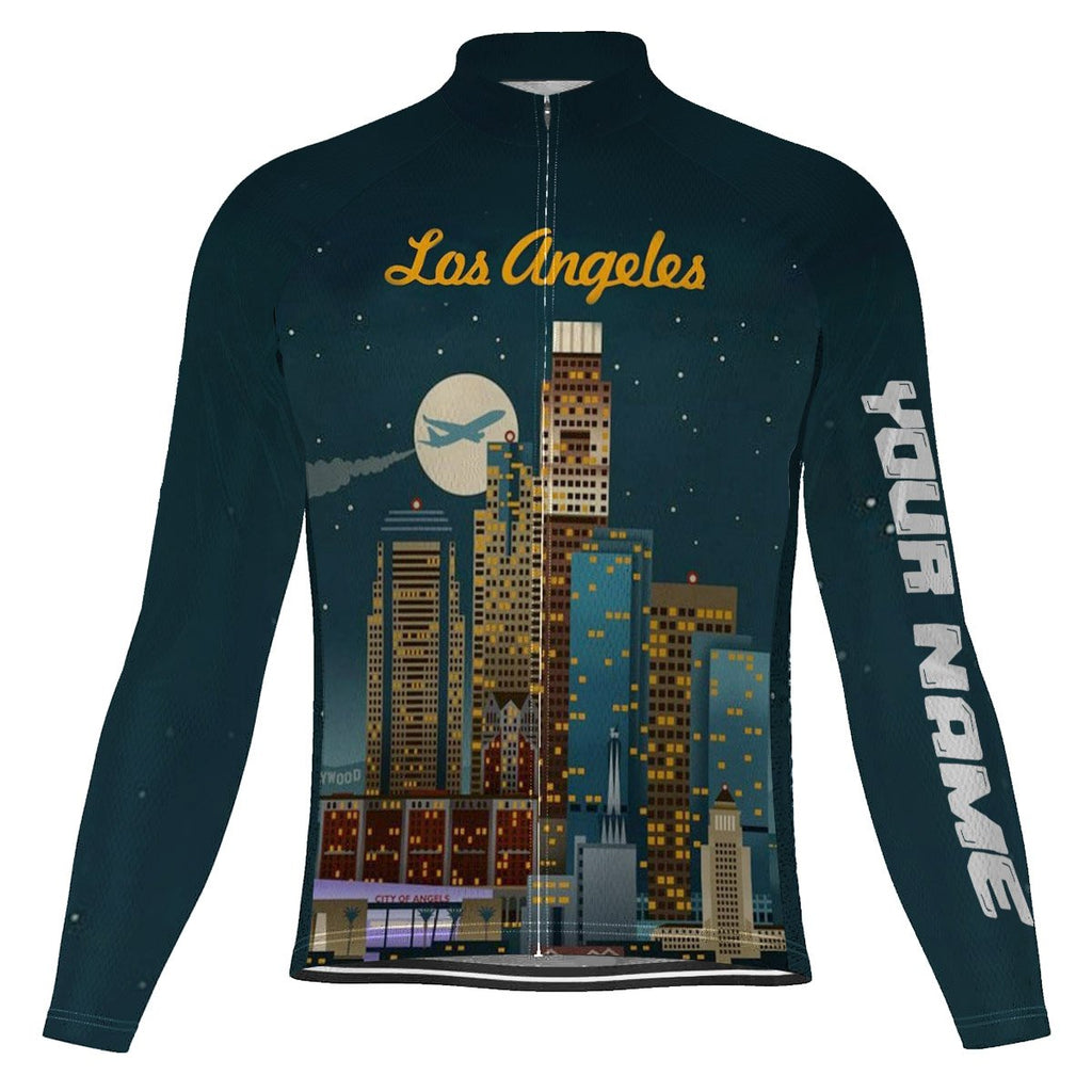 Customized Los Angeles Long Sleeve Cycling Jersey for Men