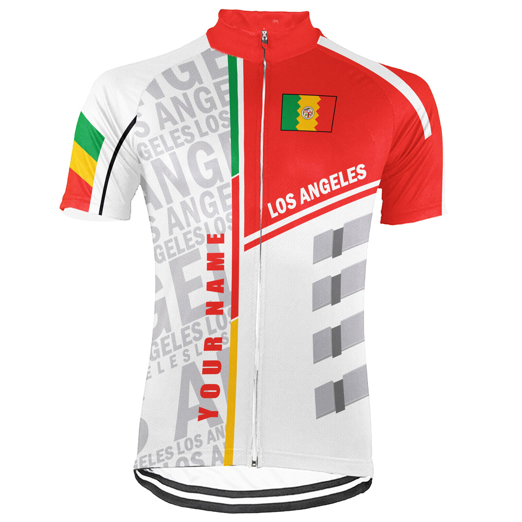 Customized Los Angeles Short Sleeve Cycling Jersey for Men