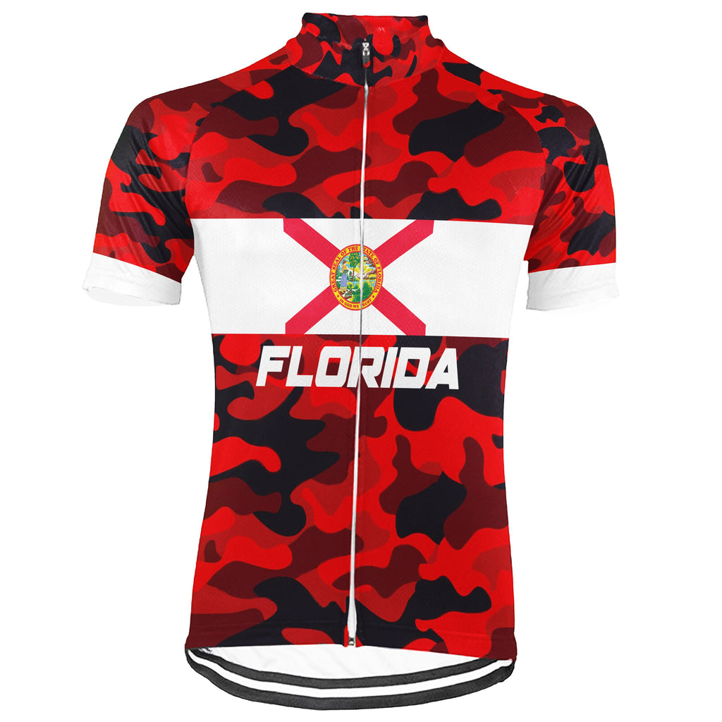 Customized Florida Short Sleeve Cycling Jersey for Men