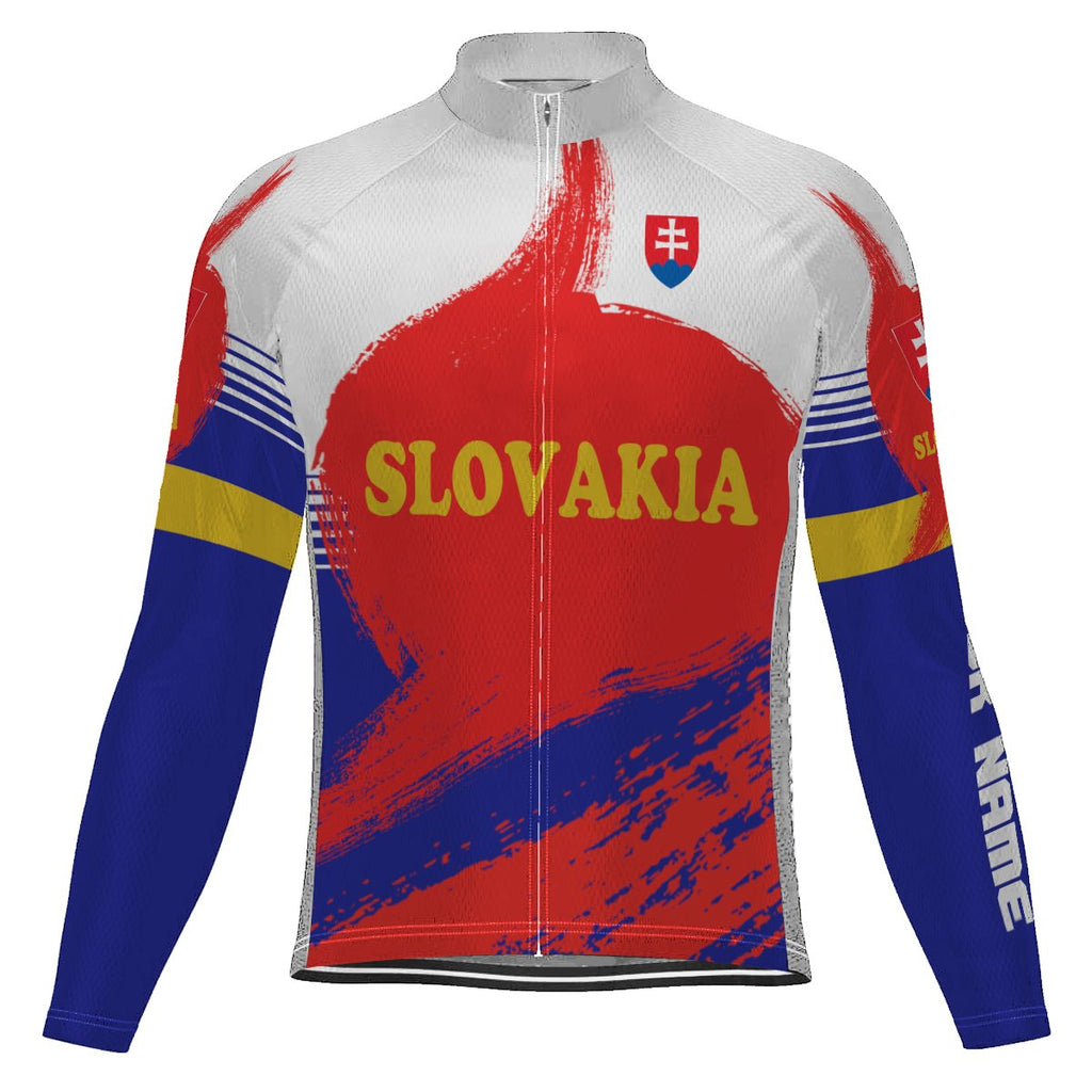 Customized Slovakia Long Sleeve Cycling Jersey for Men