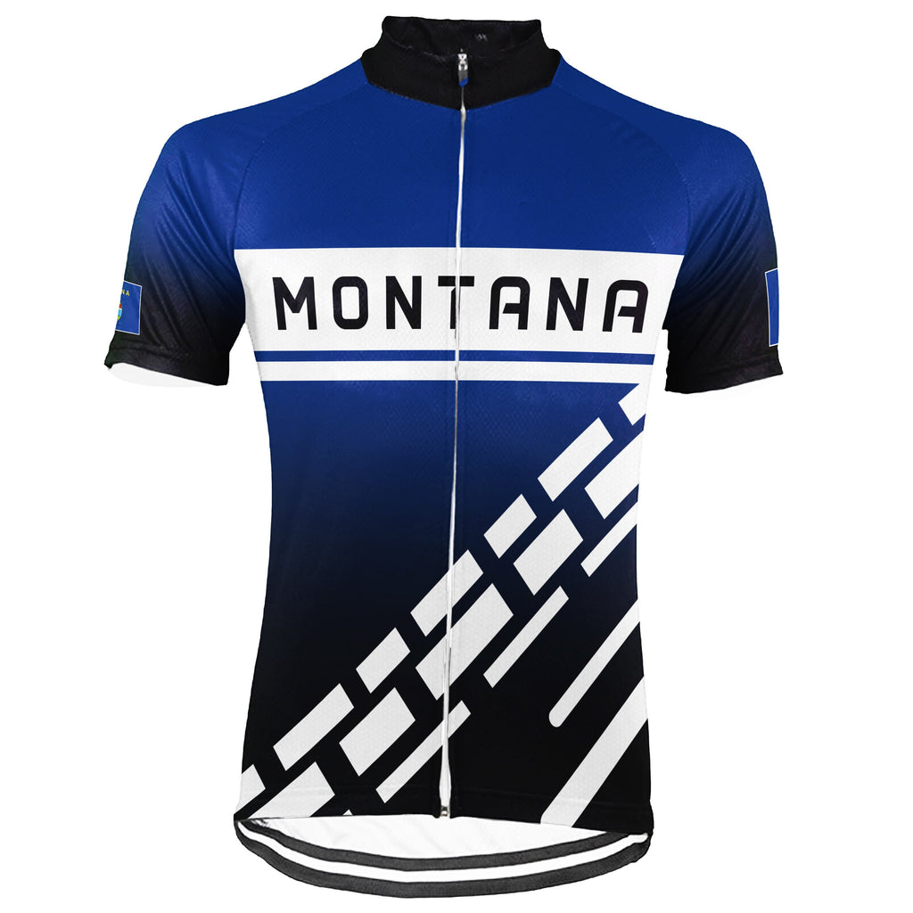 Customized Montana Short Sleeve Cycling Jersey for Men
