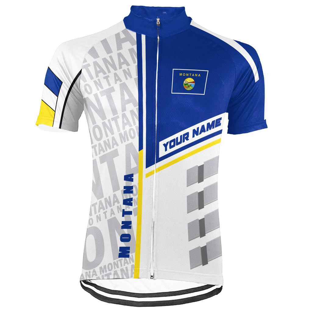 Customized Montana Short Sleeve Cycling Jersey for Men