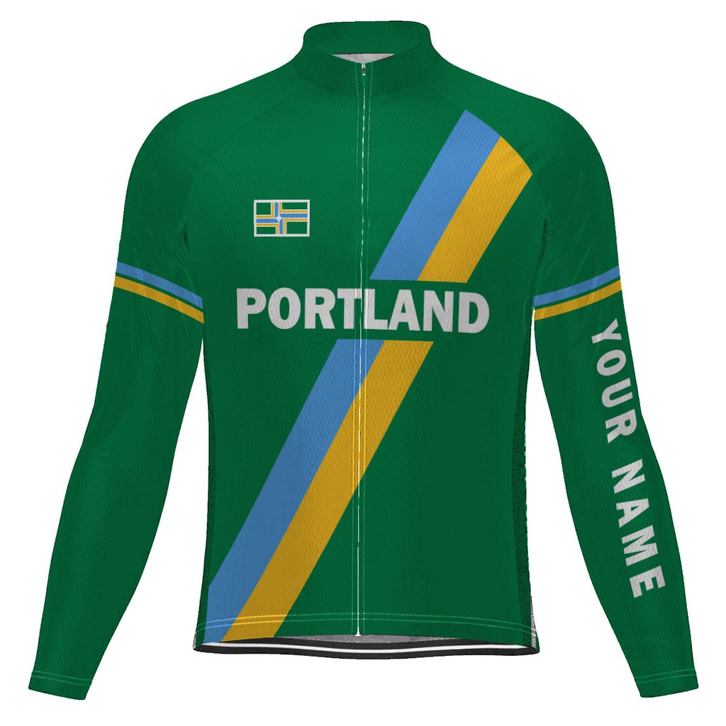 Customized Portland Winter Thermal Fleece Long Sleeve For Men