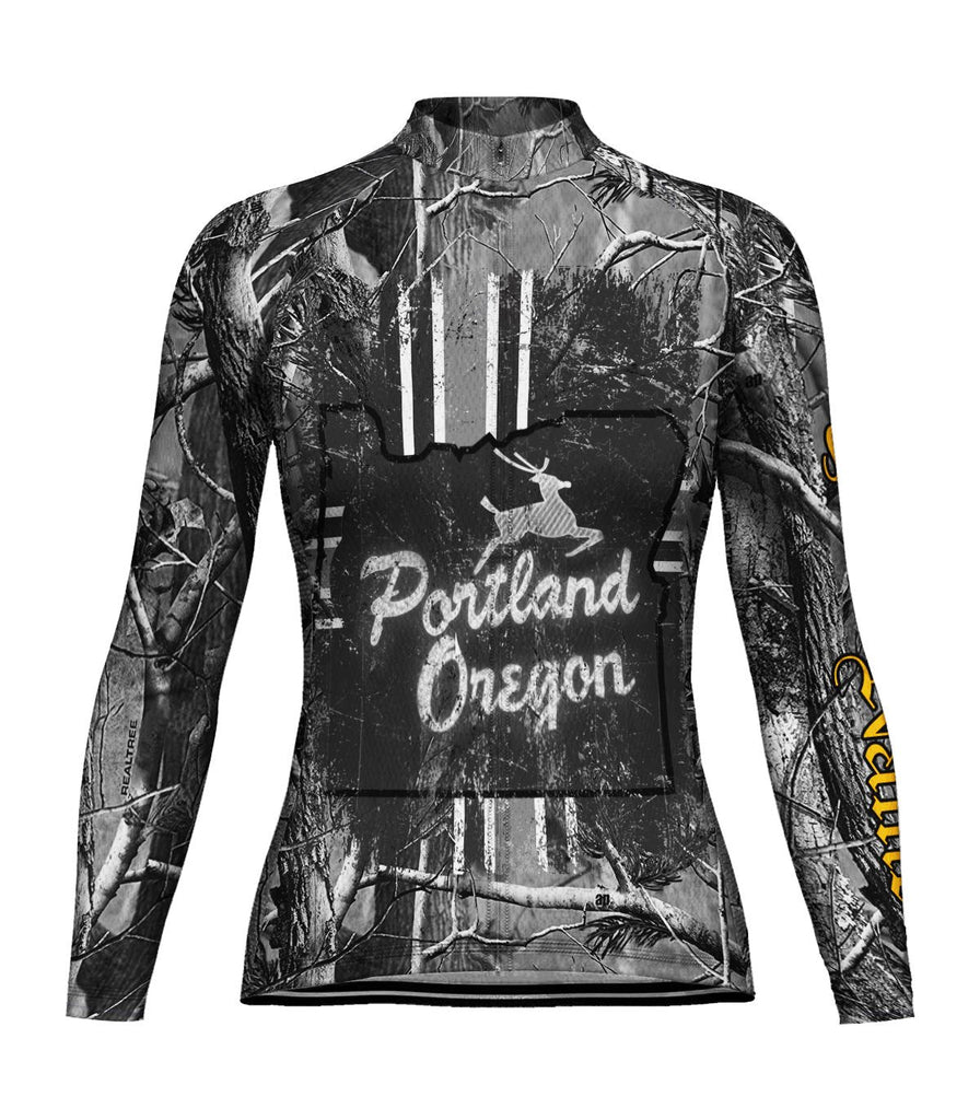 Customized Portland Long Sleeve Cycling Jersey For Women
