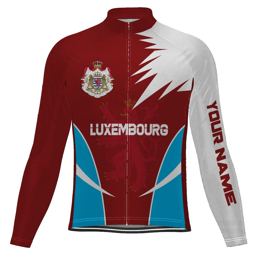Customized Luxembourg Long Sleeve Cycling Jersey for Men