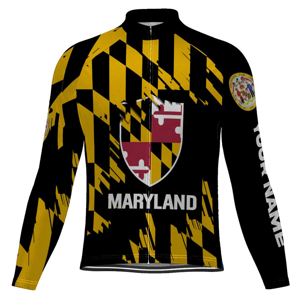 Customized Maryland Winter Thermal Fleece Long Sleeve For Men