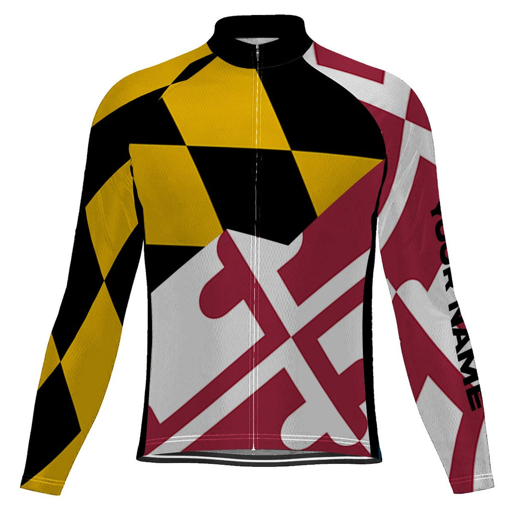 Customized Maryland Winter Thermal Fleece Long Sleeve For Men