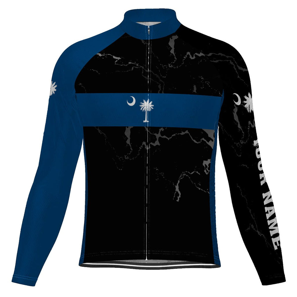Customized South Carolina Long Sleeve Cycling Jersey for Men
