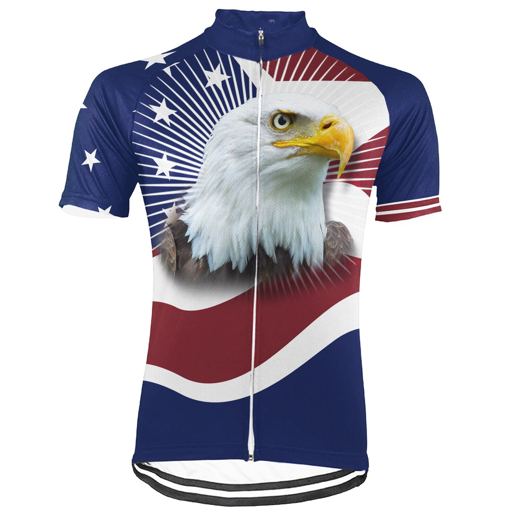 Customized Eagle Short Sleeve Cycling Jersey for Men