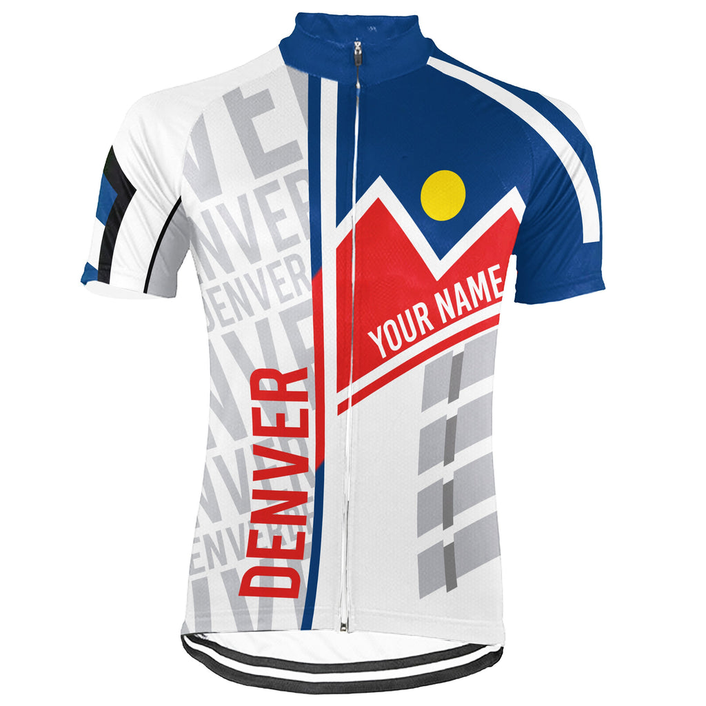 Customized Denver Short Sleeve Cycling Jersey for Men