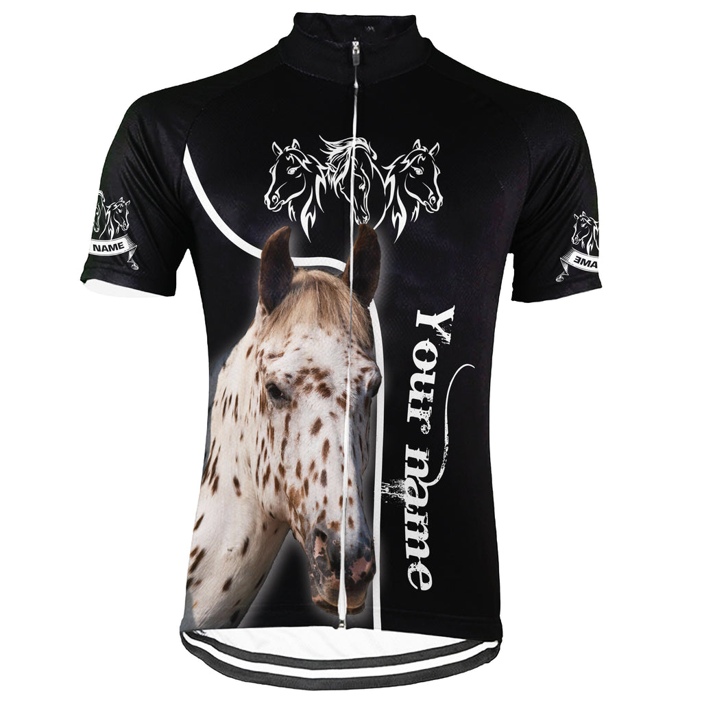 Customized Image Horse Short Sleeve Cycling Jersey for Men