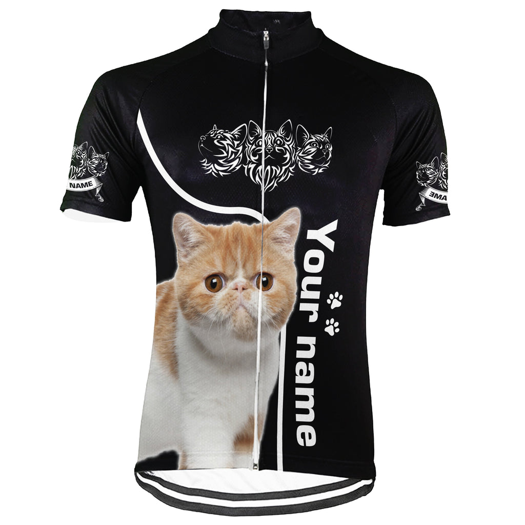 Customized Image Cat Short Sleeve Cycling Jersey for Men