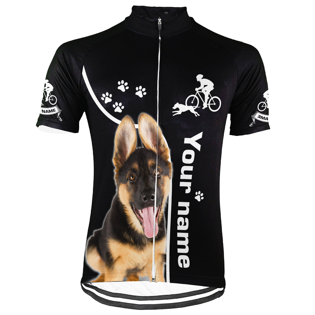 Customized Image Dog Short Sleeve Cycling Jersey for Men