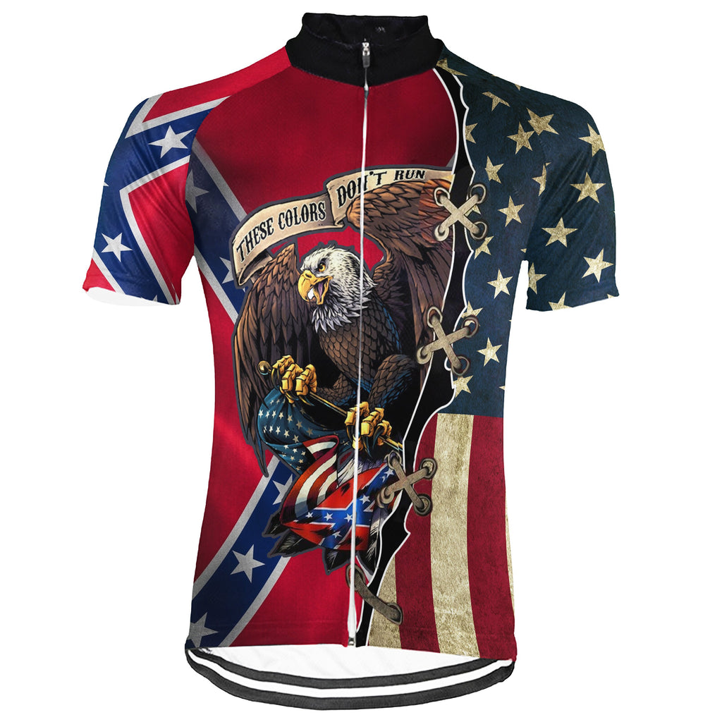 Red Neck Short Sleeve Cycling Jersey for Men