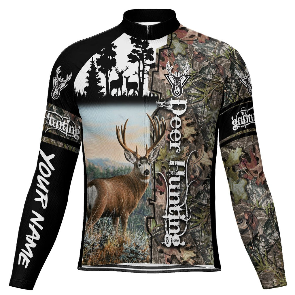 Customized Deer Long Sleeve Cycling Jersey for Men