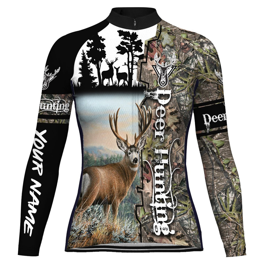 Customized Deer Long Sleeve Cycling Jersey for Women