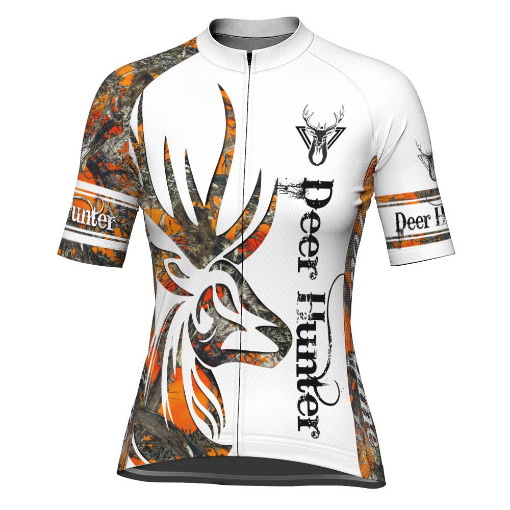 Customized Deer Short Sleeve Cycling Jersey for Women