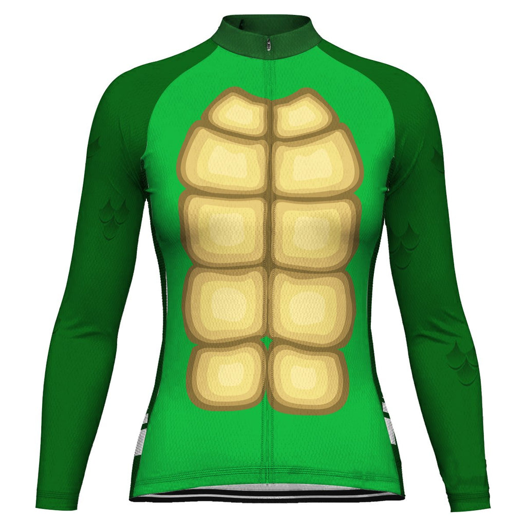 Customized Turtle Long Sleeve Cycling Jersey for Women