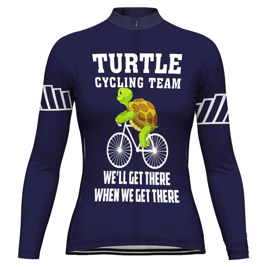 Customized Turtle Long Sleeve Cycling Jersey for Women