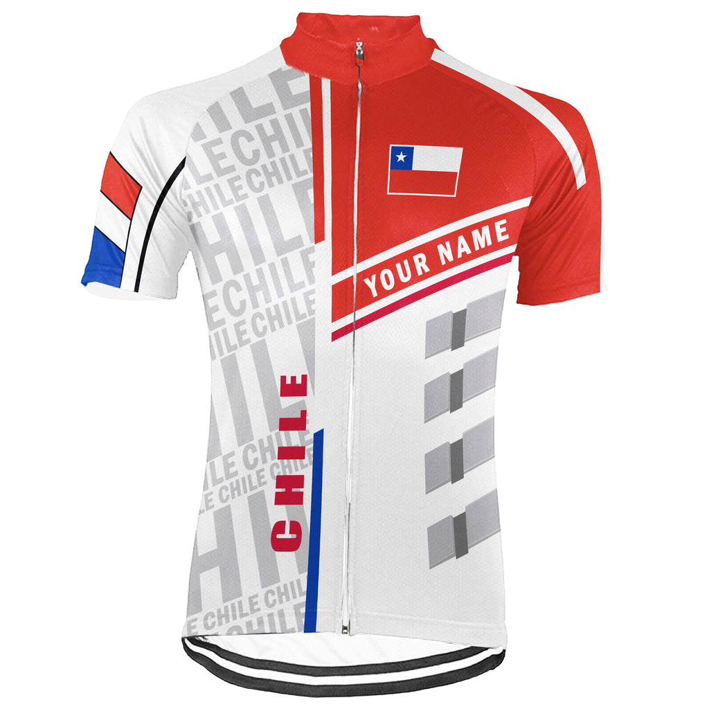 Customized Chile Short Sleeve Cycling Jersey for Men