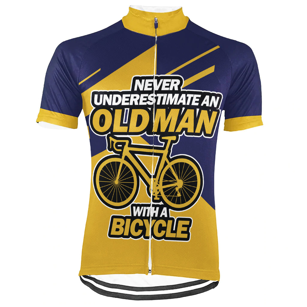 Customized Old Men Short Sleeve Cycling Jersey for Men