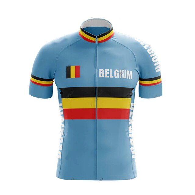 Personalized Belgium Team Men's Cycling Jersey Bicycle Jersey Set Summer outdoor sport Bike Wear