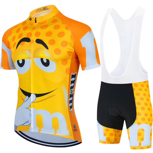 Cartoon Cycling jersey Sets Men Cycling Clothing Summer Short Sleeve MTB Bike Suit Road Racing Bicycle Breathable Riding Clothes